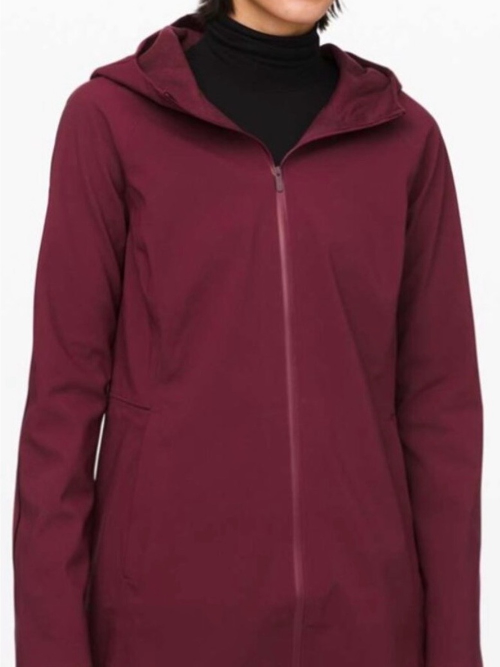 lululemon Athletica Glyde Along Softshell jacket in deep ruby.